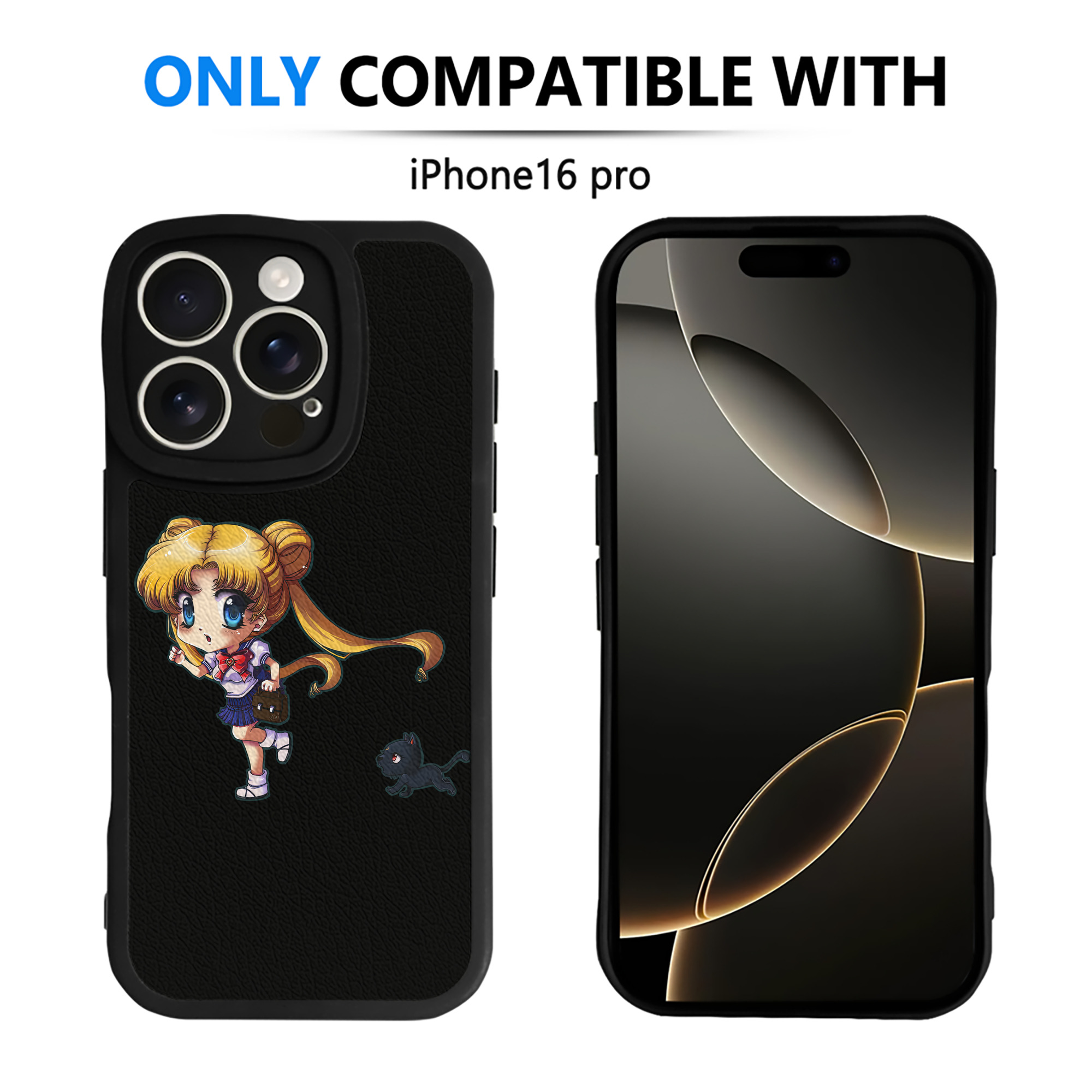 （画像用） 美少女戦士セーラームーン 愛野 美奈子 あいの みなこ Sailor Moon Aino Minako 【iPhone 16シリーズ対応】シリコンスマホケース（レザー調） 材質：シリコン